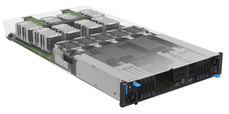 Inspur Xeon D Storage Server NF5288M5-S 側面外観