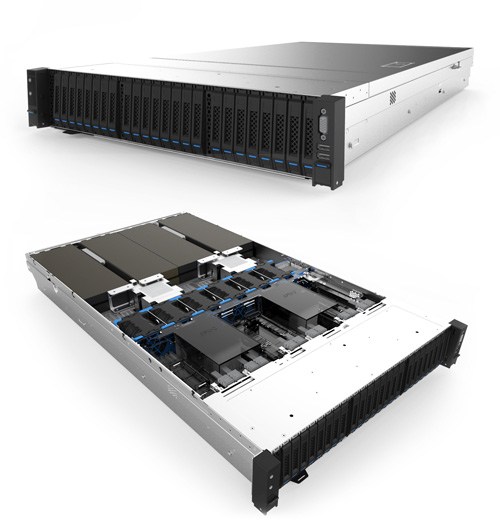 Inspur Xeon D Storage Server NF8260M5 側面 内容
